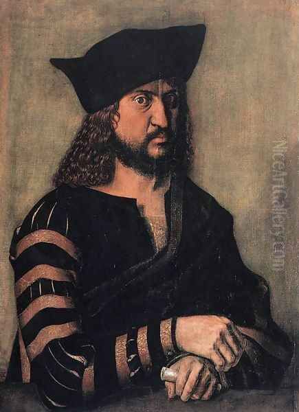 Portrait Of Elector Frederick The Wise Of Saxony Oil Painting by Albrecht Durer