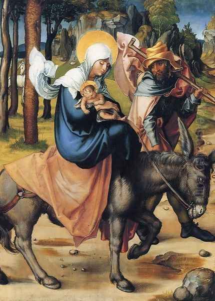 The Flight into Egypt Oil Painting by Albrecht Durer