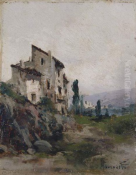 Paisajes Con Casas Oil Painting by Ricardo Manzanet