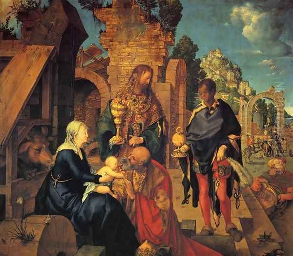 The Adoration of the Magi Oil Painting by Albrecht Durer