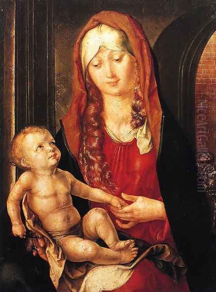 Virgin and Child Oil Painting by Albrecht Durer