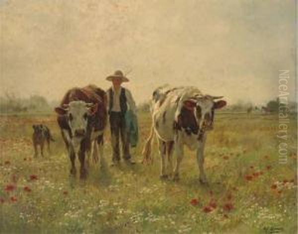 Homeward Bound Oil Painting by Adolphe Charles Marais