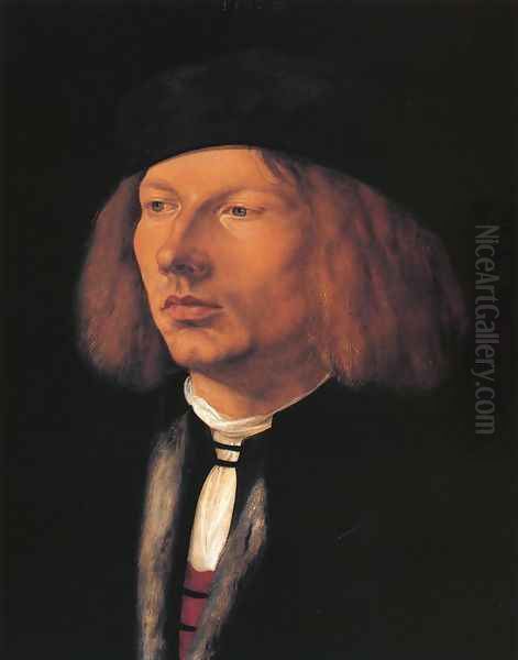 Portrait of Burkard von Speyer Oil Painting by Albrecht Durer