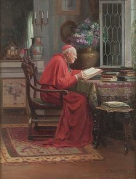 A Good Read Oil Painting by Victor Marais-Milton