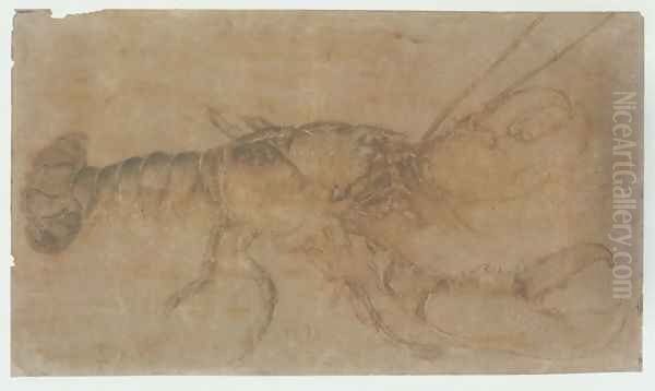 Lobster Oil Painting by Albrecht Durer