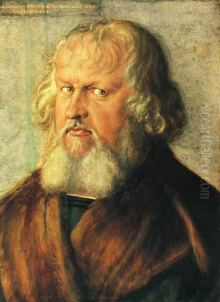 Portrait of Hieronymus Holzschuher Oil Painting by Albrecht Durer