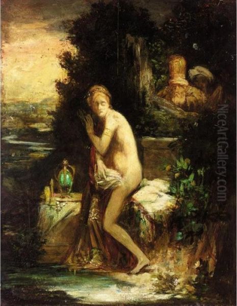 Susanna And The Elders Oil Painting by Pierre Amedee Marcel-Beronneau