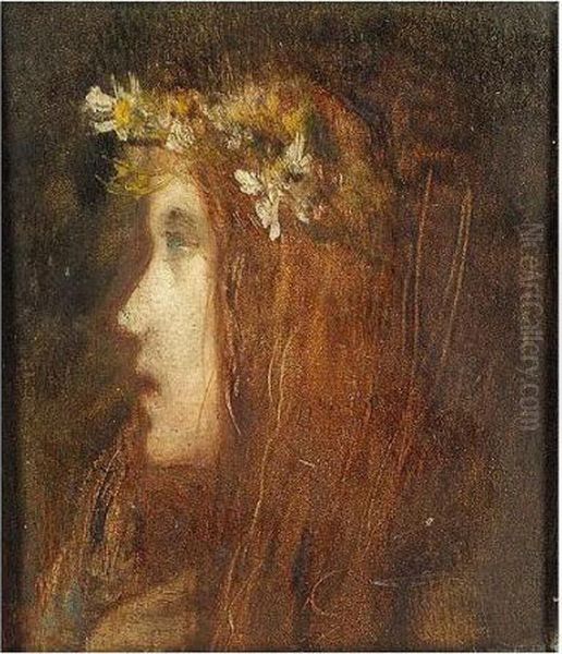 Ophelia Oil Painting by Pierre Amedee Marcel-Beronneau