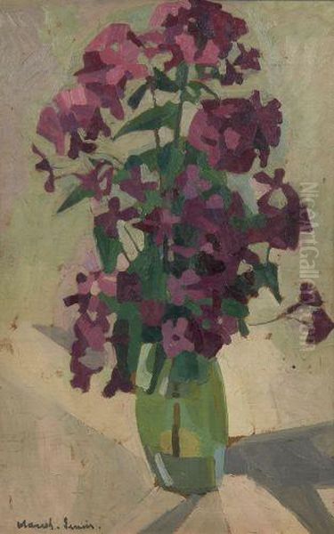 Vase De Fleurs Oil Painting by Jules Oury, Dit Marcel-Lenoir