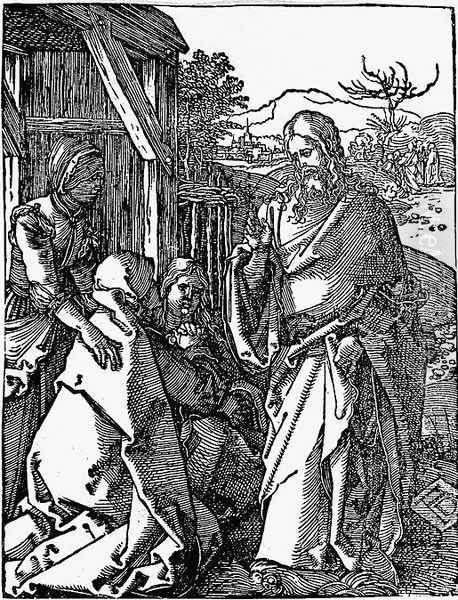 Christ Taking Leave of his Mother Oil Painting by Albrecht Durer