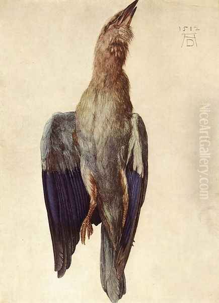 Dead Bluebird Oil Painting by Albrecht Durer