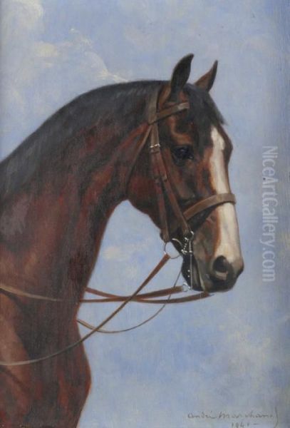 Le Cheval De Selle Oil Painting by Andre Marchand