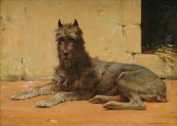 The Terrier Oil Painting by Andre Marchand