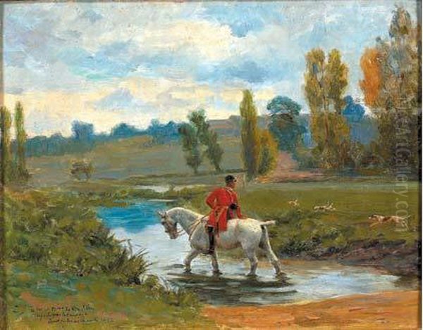 Piqueux Appuyant Ses Chiens Oil Painting by Andre Marchand