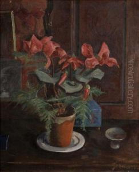 Bouquet De Fleurs Oil Painting by Jean Hippolyte Marchand