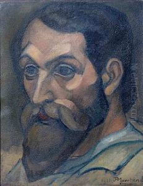 Self Portrait Oil Painting by Jean Hippolyte Marchand