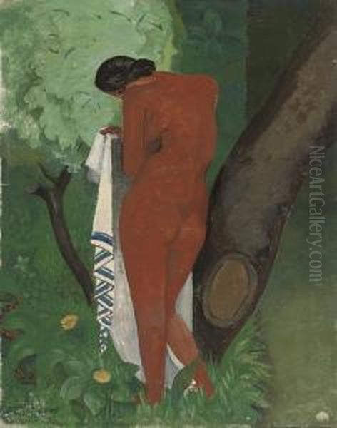 Baigneuse Oil Painting by Jean Hippolyte Marchand