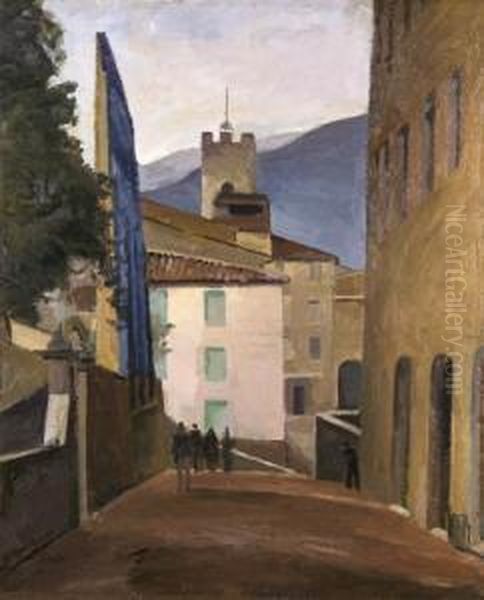 Ruelle Animee Oil Painting by Jean Hippolyte Marchand