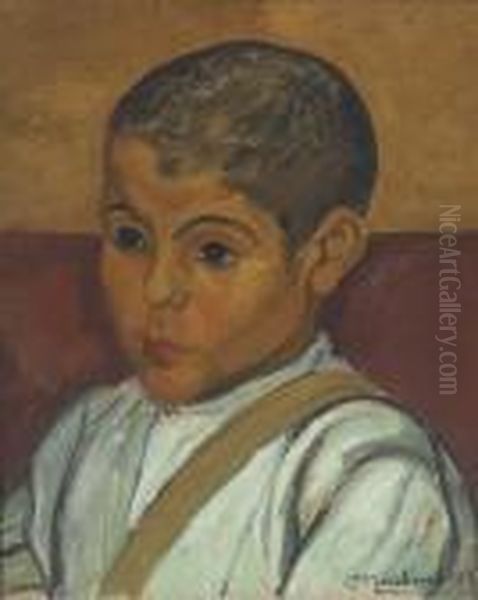 Un Jeune Fils Oil Painting by Jean Hippolyte Marchand