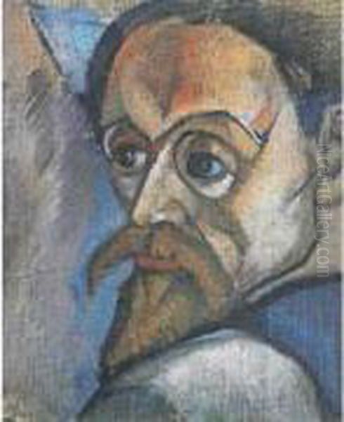 Autoportrait (vers 1915) Oil Painting by Jean Hippolyte Marchand