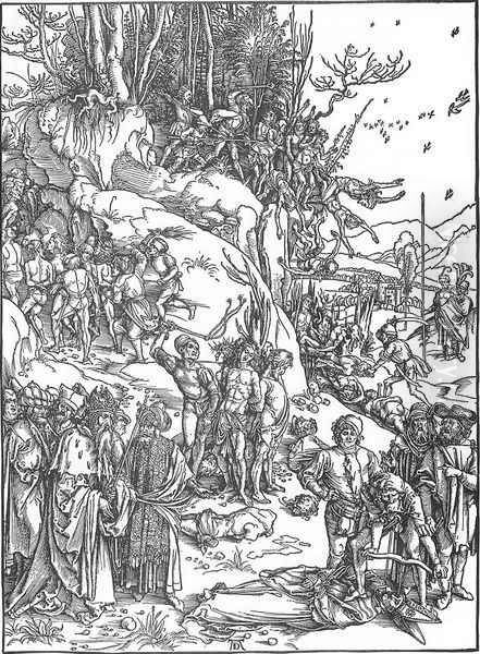 Martyrdom of the Ten Thousand 2 Oil Painting by Albrecht Durer