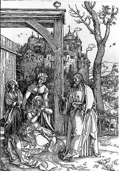 Christ Taking Leave of his Mother 2 Oil Painting by Albrecht Durer