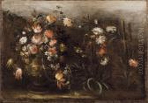 Natura Morta Con Fiori Oil Painting by Elisabetta Marchioni Active Rovigo