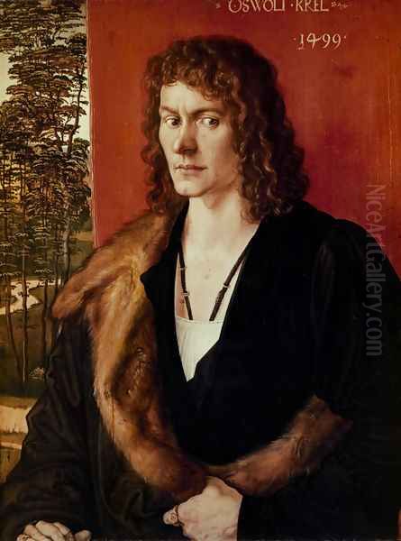 Portrait of a Man Oil Painting by Albrecht Durer