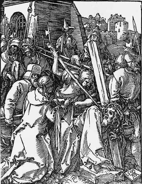 Bearing of the Cross 3 Oil Painting by Albrecht Durer