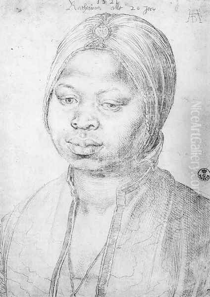 The Negress Katherina Oil Painting by Albrecht Durer