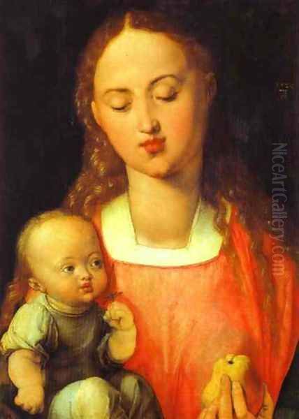 Madonna of the Pear Oil Painting by Albrecht Durer