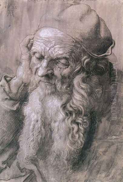 Study of a Man Aged 93 Oil Painting by Albrecht Durer