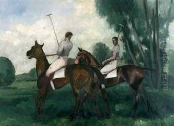  Joueurs De Polo, 1925  Oil Painting by Andre Mare