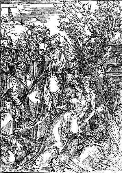 Deposition (Entombment) Oil Painting by Albrecht Durer