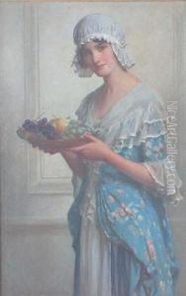 Fruits Of The Autumn Oil Painting by William Henry Margetson