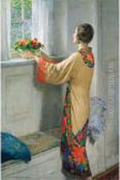 A New Day Oil Painting by William Henry Margetson