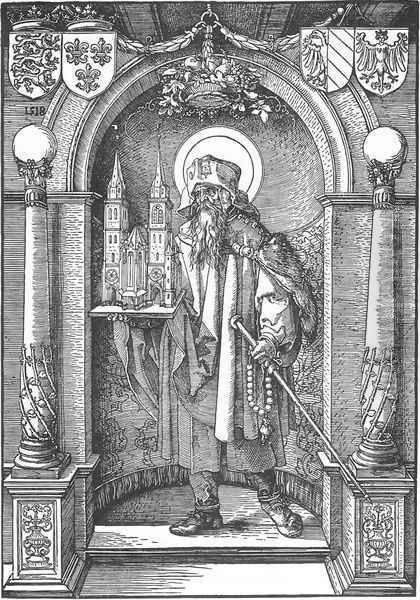 St Sebald in the Niche Oil Painting by Albrecht Durer