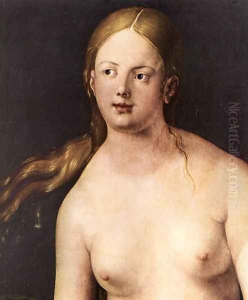 Eve (detail) Oil Painting by Albrecht Durer