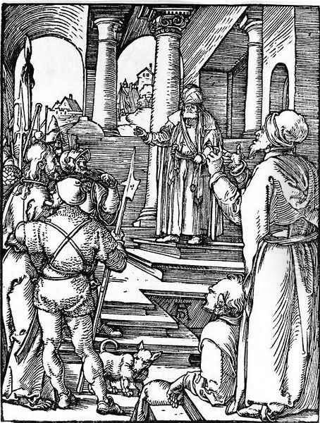 Christ Before Pilate 2 Oil Painting by Albrecht Durer