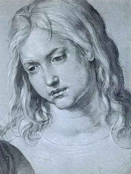 Head of St Mark (2) Oil Painting by Albrecht Durer