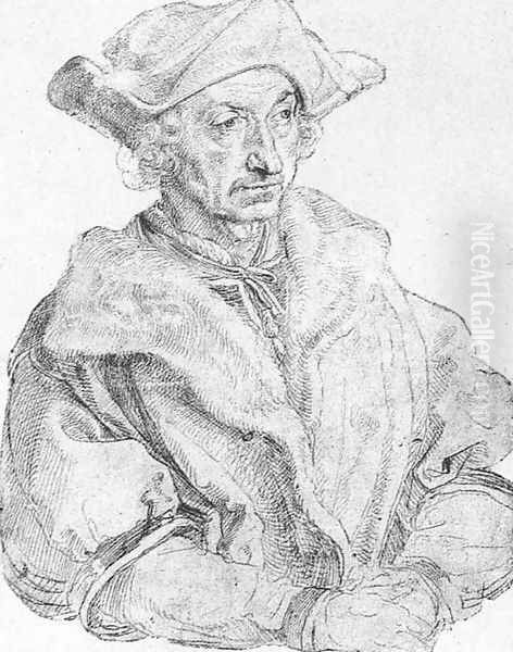 Sebastian Brant Oil Painting by Albrecht Durer