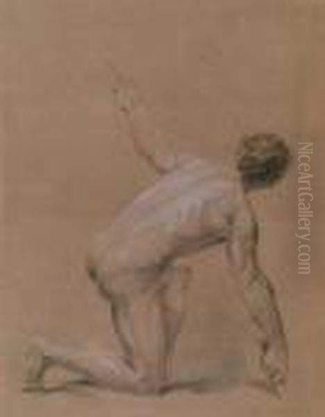 Desnudo Masculino Academico Oil Painting by Cesare Mariani