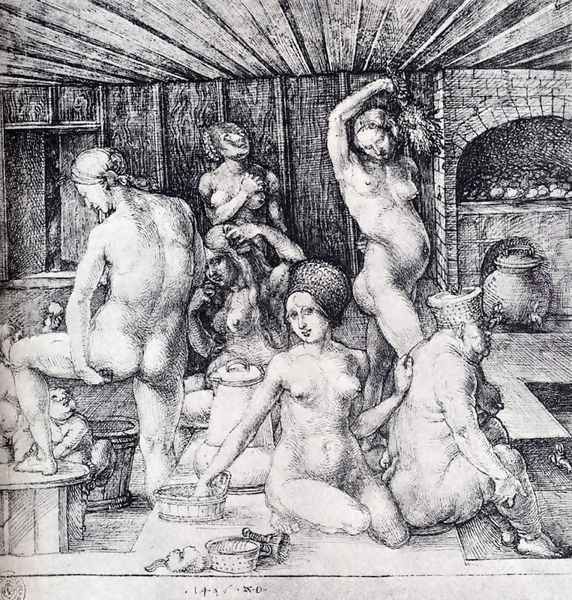 The Women's Bath Oil Painting by Albrecht Durer