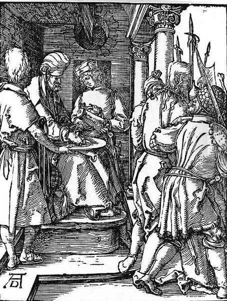 Pilate Washing his Hands Oil Painting by Albrecht Durer