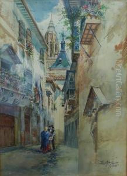 Toledo Oil Painting by Enrique Marin Higuero