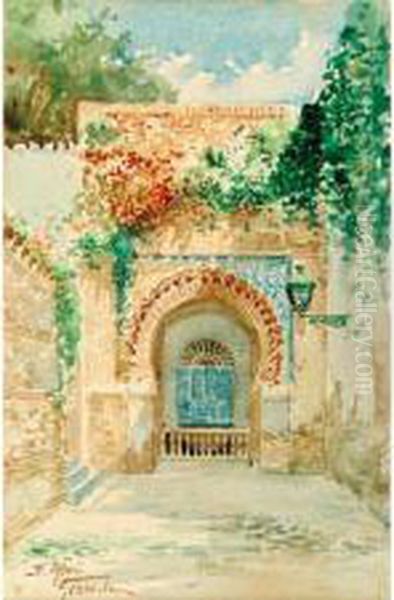 Arco De Granada Oil Painting by Enrique Marin Higuero