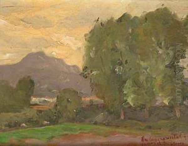 Paisaje Oil Painting by Ricardo Marin Y Llovet