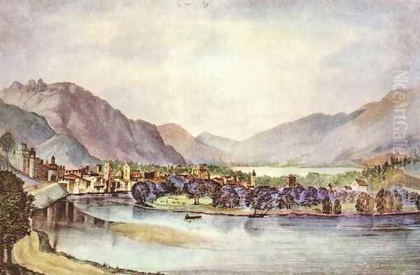 View of Trento Oil Painting by Albrecht Durer