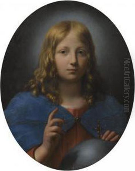 Salvator Mundi Oil Painting by Onorio Marinari