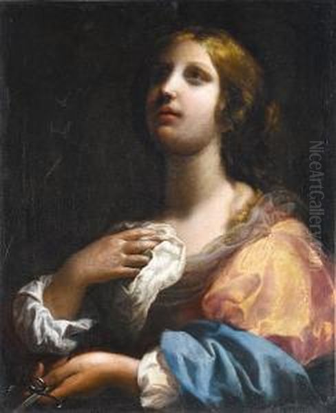 Lucretia Oil Painting by Onorio Marinari